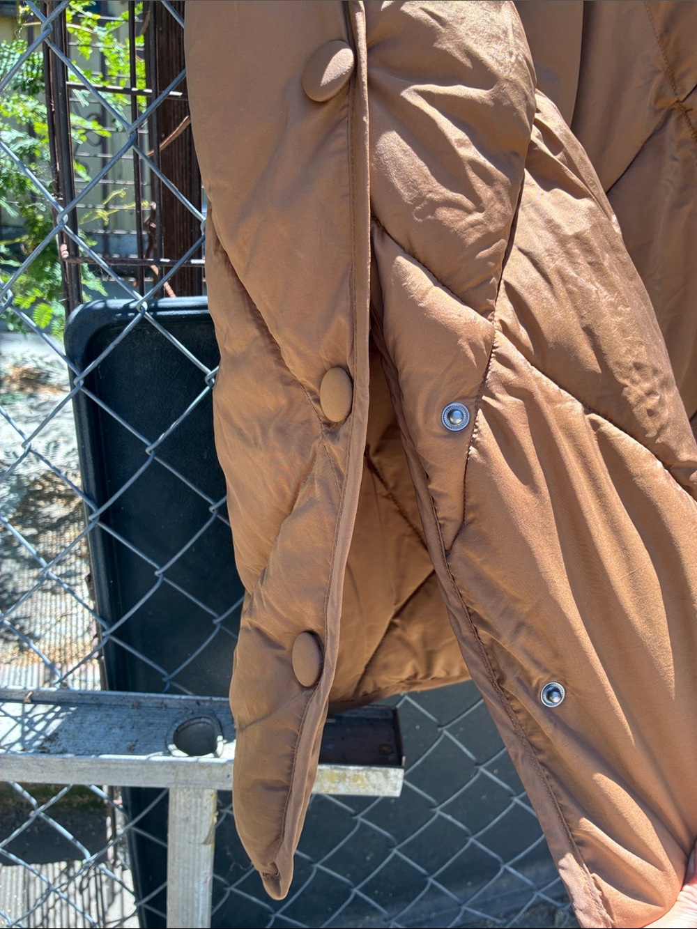 We The Free Free People Joanna Maxi Puffer Jacket In Taupe NWT As Is - Picture 9 of 16